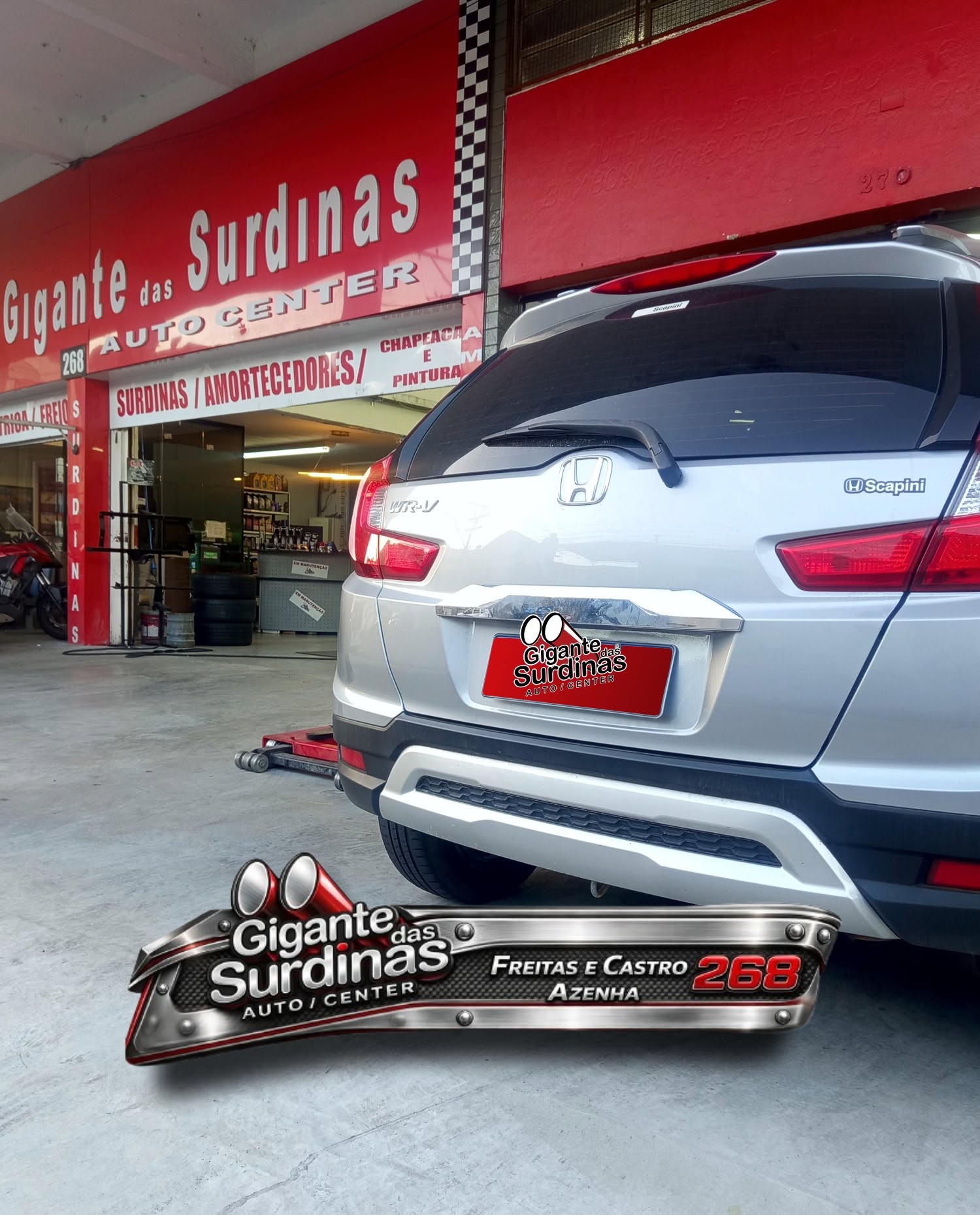 Detalhes da reforma 2026 do Gigante das Surdinas Auto Center